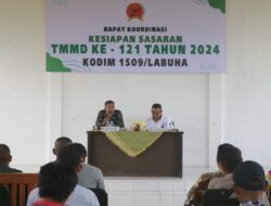 Sekda Halsel Hadiri Rapat Persiapan TMMD ke 121 Digelar Kodim 1509/Labuha