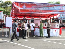 Jelang Pencoblosan, Polda Maluku Utara Gelar Simulasi Pengamanan TPS