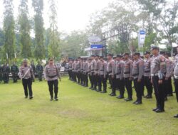 Waka Polres Halteng Pimpin Apel Gelar Pasukan Operasi Ketupat Kie Raha Tahun 2025