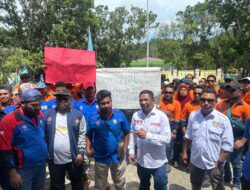 Buntut 450 Karyawan Tambang Halteng di PHK Sepihak, SPKEP Gelar Aksi Demo